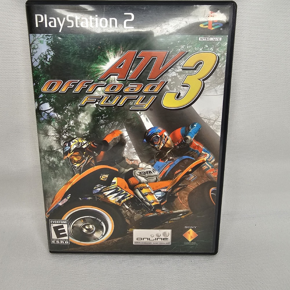 ATV Offroad Fury 3 (Sony PlayStation 2, 2004) Testes/Working Condition Rated E